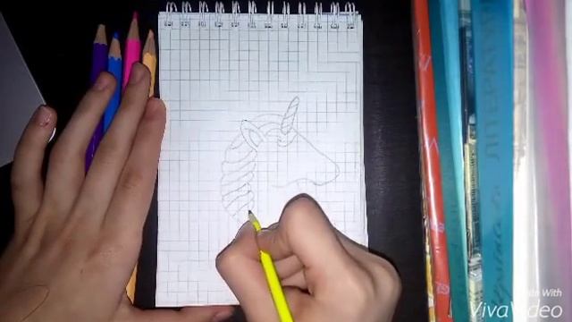 DIY-TUTORIAL: Drawing Unicorn/Рисуем единорога лд смотреть онлайн
