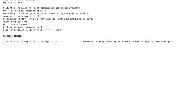 Unix & Linux: Combine input from multiple files/pipes without clobbering lines or blocking? смотреть онлайн