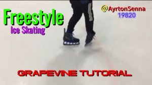 Grapevine 180 tutorial Freestyle ice skating Красивый трюк на коньках Обучающее видео