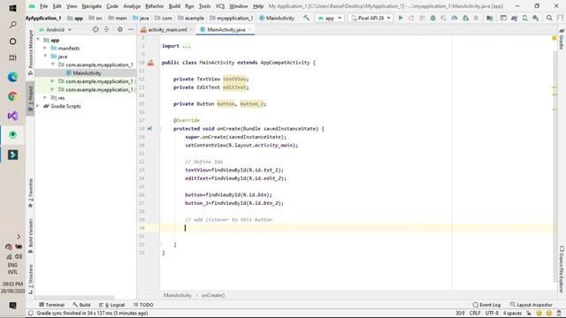 Android Studio (Ids , Toast , setOnClickListener) смотреть онлайн