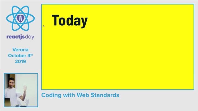 MAURIZIO MANGIONE - Coding with Web Standards - Reactjsday 2019 смотреть онлайн
