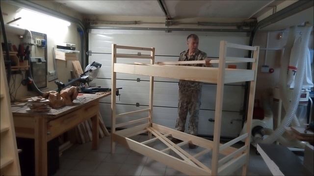 кровать детская 2 х ярусная. Уже сделал. Сборка и не только. смотреть онлайн