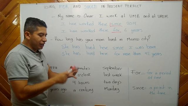 Using FOR and SINCE in Present Perfect смотреть онлайн