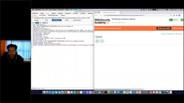 Insecure Deserialization : Modifying serialized objects Portswigger Lab