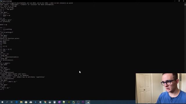 Learn Python3 strings with Dmoneyballa смотреть онлайн