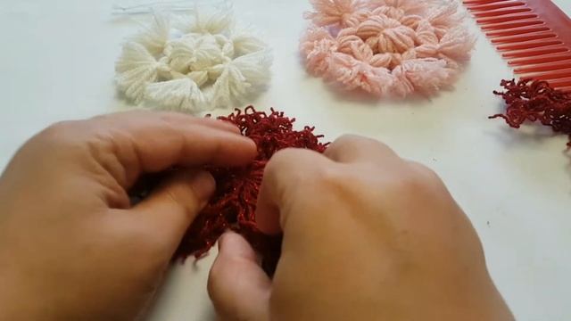 НОВОГОДНИЙ ДЕКОР /// Снежинка нитками. #вязание смотреть онлайн