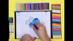 Урок рисования для детей.Рисуем Чернику!