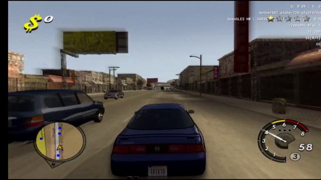 AetherSX2 Emulator, L.A. Rush, Midnight Club 2, геймтест на POCO F3. смотреть онлайн