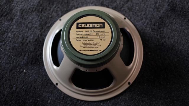 Celestion Greenback Vs H Anniversary