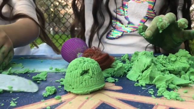 Ինչպես պատրաստել կինետիկ ավազ, кинетический песок рецепт своими руками