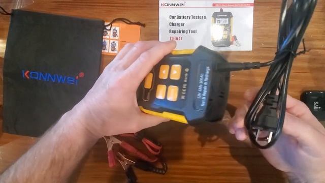 Konnwei KW510 Battery Tester / Charger Unboxing смотреть онлайн