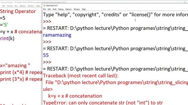 String concatenate + and replicate * operator смотреть онлайн