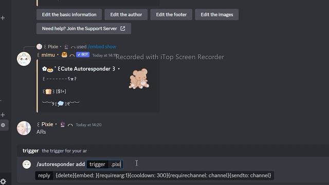 CUTE MIMU AUTORESPONDER IDEAS WITH SLASH COMMANDS | DISCORD TUTORIAL | 2023 ˚ ༘♡ ⋆｡˚ смотреть онлайн