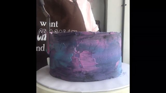 How to make a Galaxy buttercream cake смотреть онлайн