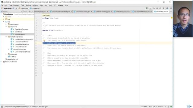 Java Interview questions and answers 3 What are the differences between Heap and Stack Memory смотреть онлайн