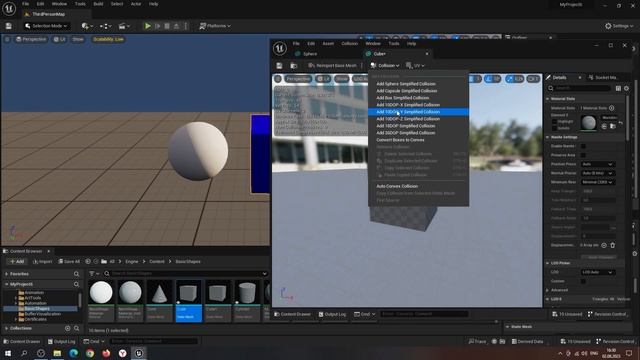 Как сделать коллизию в UNREAL ENGINE 5 за 2 минуты смотреть онлайн
