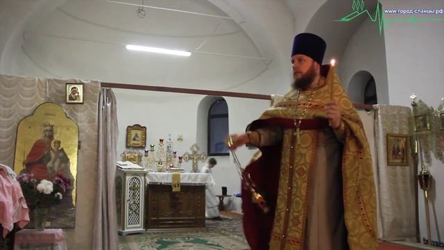Служба в храме прп. Серафима Саровского (Сланцы) смотреть онлайн