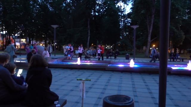 По Европе на машине. Литва (Друскининкай). ?Поющие фонтаны. смотреть онлайн