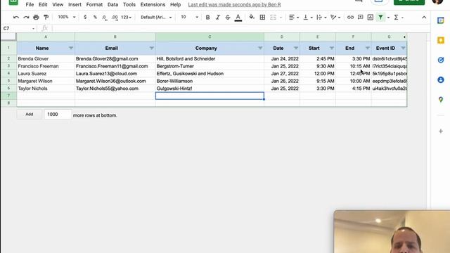 Creating Google Calendar Events from Google Sheet смотреть онлайн
