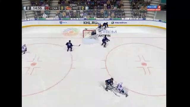 NHL 14 Карьера за Металлург МГ #3. Топовый матч против СКА смотреть онлайн
