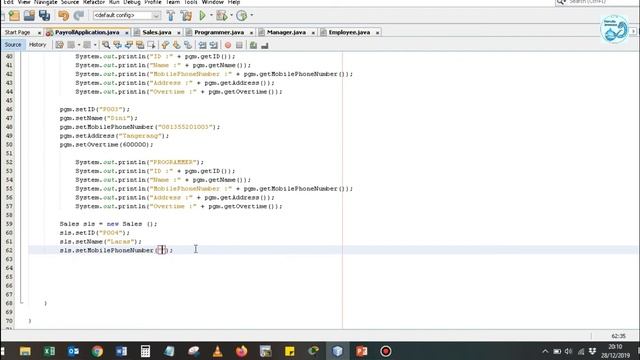 STUDYCASE : CREATE PAYROLL APPLICATION IN JAVA смотреть онлайн