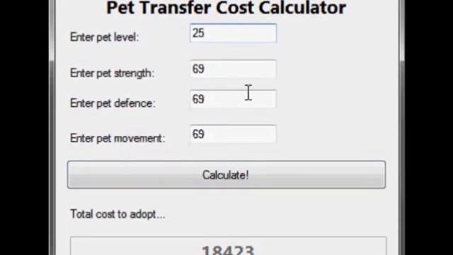 Infamous Joes Pet Tranfer Cost Calculator смотреть онлайн