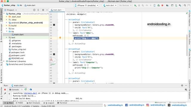 Flutter : Action chips widgets | chips, filter | flutter coding смотреть онлайн