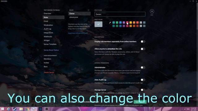 How to create roles in your discord server (Tutorial) смотреть онлайн