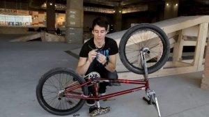 Как поставить гироротор на BMX (How to install a gyro brake system bmx) | Школа BMX Online #49