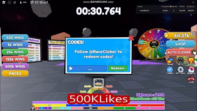 NEW UPDATE [CHRISTMAS EVENT] Race Clicker ROBLOX | ALL CODES |  December 18, 2022