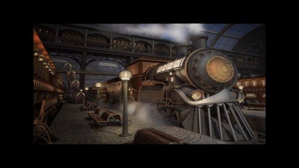 Victorian Train Station | 2 hour | Steam Trains, Whistles, Platform Sounds