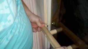 ИК-сауна ИНОЙ НОЙ. 36 - Установка ручки на дверь.