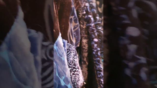 Кафтан, бохо пальто двусторонней из шелкового панбархата и шелка смотреть онлайн