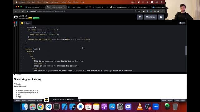 ლექცია #18 - Error Boundaries, Portals | BitCamp Reactor смотреть онлайн