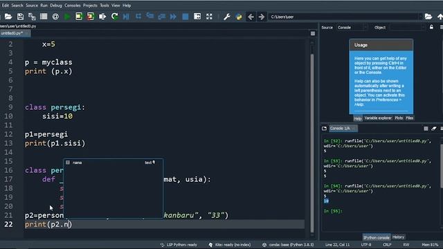 #2 CLASS (PYTHON) - PENGENALAN CLASS DAN OBJECT DI PYTHON | TUTORIAL OOP DI PYTHON смотреть онлайн