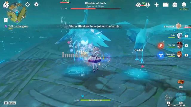 HEAL TO KILL: Ocean-hued Barbara vs Oceanid [Genshin Impact] смотреть онлайн