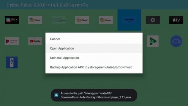 Backup APK on Google TV/Android TV and transfer it to phone/pc/mac