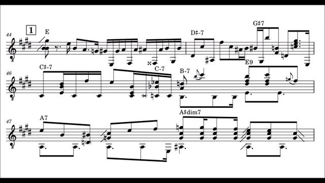 Martin Taylor - Georgia On My Mind Transcription