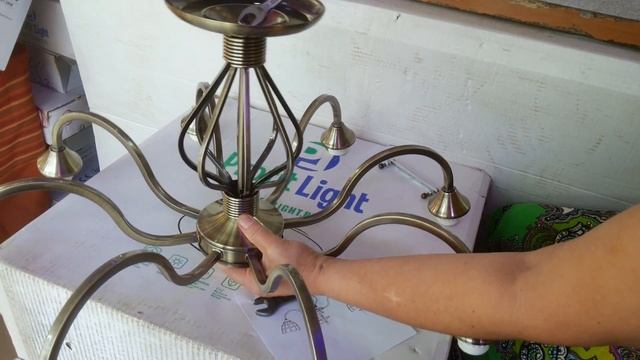 Инструкция по сборке люстры 8 ламп 8 плафонов!!! смотреть онлайн