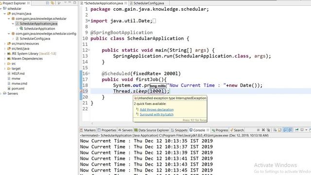 spring boot scheduler смотреть онлайн