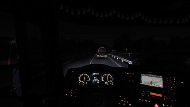 ETS2 1.46 / Mercedes Actros MP4 1845 / Vilnius (LT) - Riga (LV) смотреть онлайн