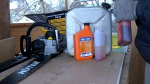 Приготовление топлива для бензопилы