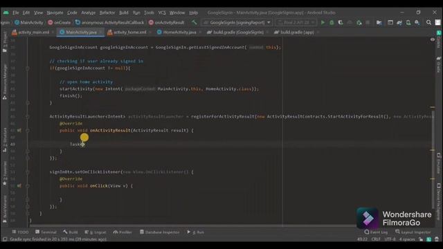 Integrate Google Sign-In button in Android Application ||Android Studio Tutorial - 2021 смотреть онлайн