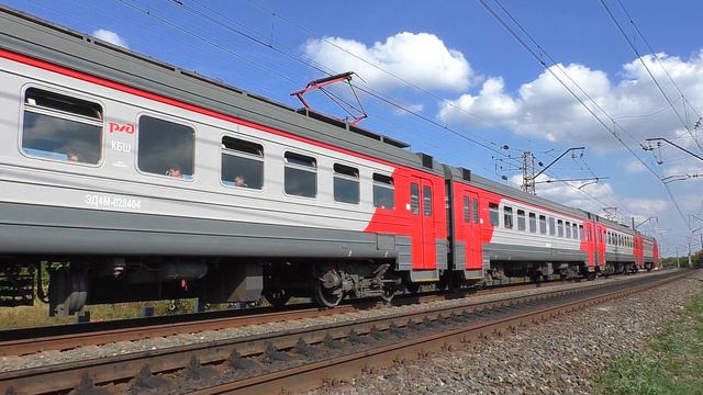 ЭД4М-0284 сообщением Мирная - Сызрань-1 прибывает на о.п. 1084 км