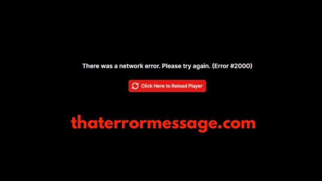 There was a network error. (Error #2000) Twitch смотреть онлайн