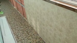 ПВХ панели на балкон. Как закрыть кирпич на балконе. Дизайн лоджии.