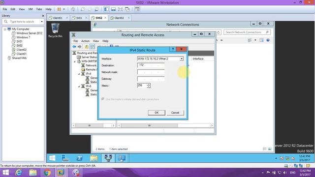 Static Route Windows Server 2012 смотреть онлайн