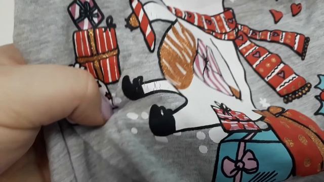 Бюджетная одежда на девочку// Новогодний лонгслив. смотреть онлайн