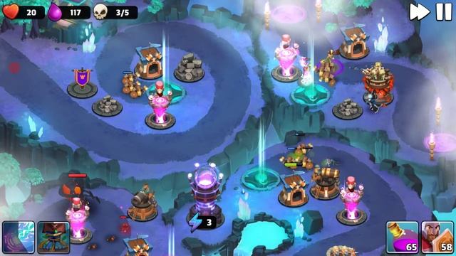 Castle Creeps TD - Chapter 23 Level 92-Turn for the Worse 3 Stars смотреть онлайн