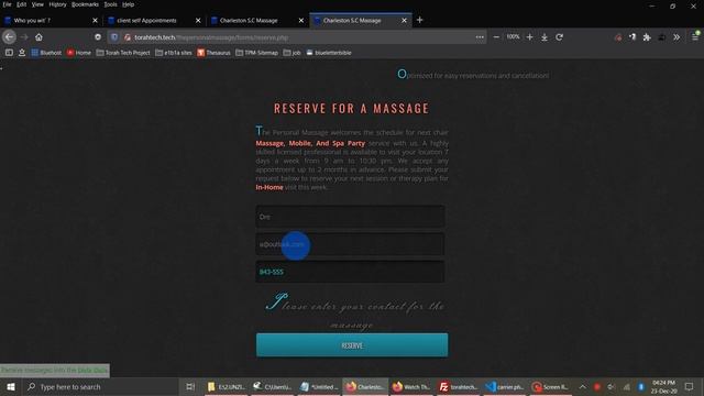portfolio resrvation form смотреть онлайн